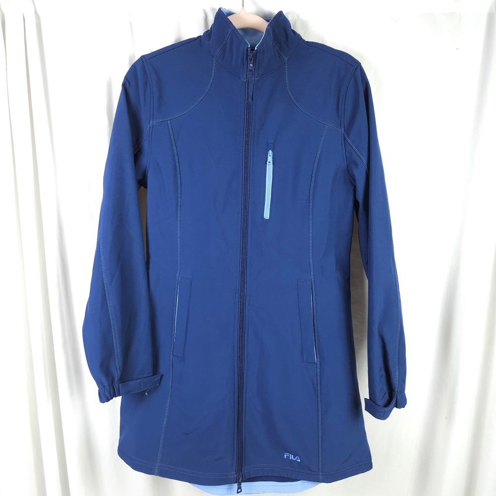 NWT Fila‎ Adventure Navy Blue Full Zip Softshell Fleece Jacket Men's M